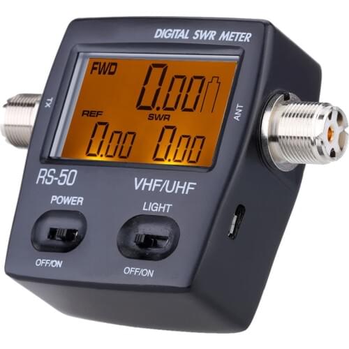 Digital LED Backlight SWR Standing Wave Ratio Power Meter for HAM UHF/VHF USB Interface 125-525MHz 120W