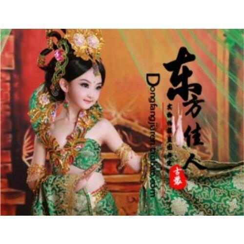 Childrens Day Kids' Costume Indian Style Exotic Fashion Girls Dance Costume Little Nidusha Princess Manny for Adult Size too