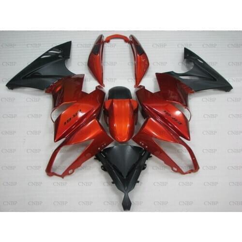 EX 650 2009 - 2011 Fairing Kits for Kawasaki ER-6F 09 10 Fairings ER-6F 2009 Orange Gold Black Plastic Fairings