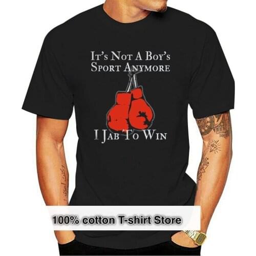 Men tshirt Girl Women Box Boxing Jab To Win Tshirt Novelty Distressed cool women T-Shirt tees top
