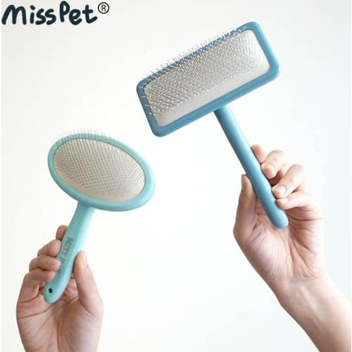 Misspet birch round head large medium small needle comb, cat and dog daily carding