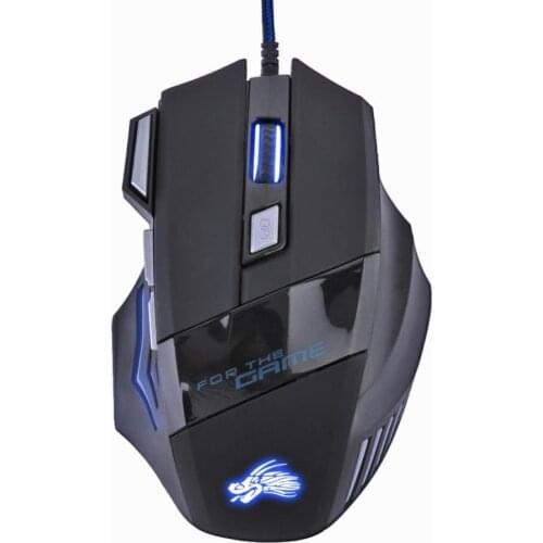 5500DPI Gaming Mouse LED Optical USB Wired Gamer Mouse 7 Buttons Gamer Computer Mice For Laptop Mice PC