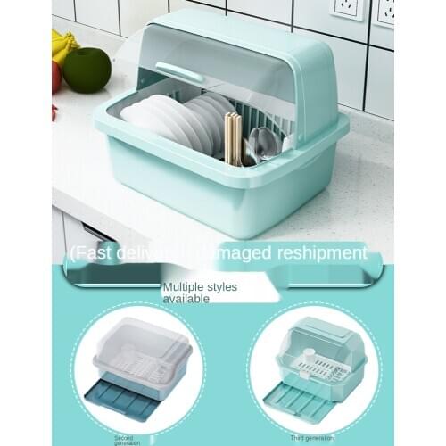 Tableware Storage Box, Bowl And Dish Container, Drainage Kitchen Utensils, Bowl And Dish Storage Rack, Cupboard With Cover