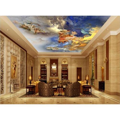 Beautiful angel ceilings European ceilings mural Living Room Bedroom Ceiling Background Wallpaper 3D Mural