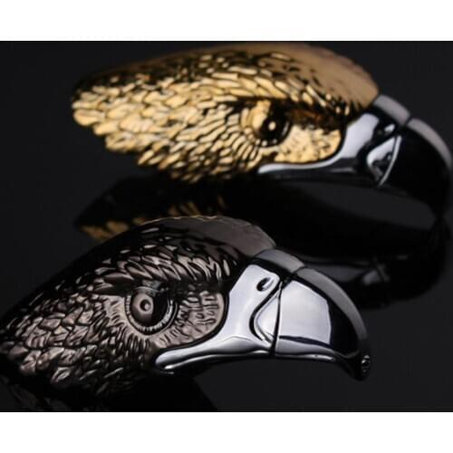 Eagle Head Metal Gas Lighter Crafts Creative Personality New Inflatable Lighter Free Fire Lighter Gadgets For Man