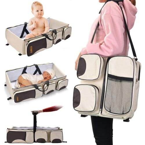 3 In 1 Portable Changing Bag Multi-function Baby Diaper Bag For Stroller Waterproof Travel Infant Baby Changing Bag