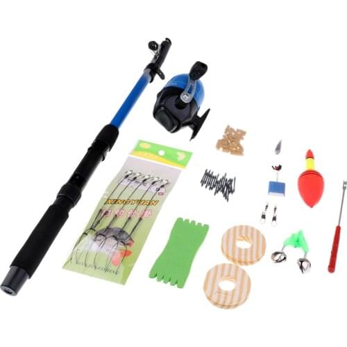 Fishing Kit, Telescopic Fishing Rod and Reel Combos, Hooks Floats Tackle Kit