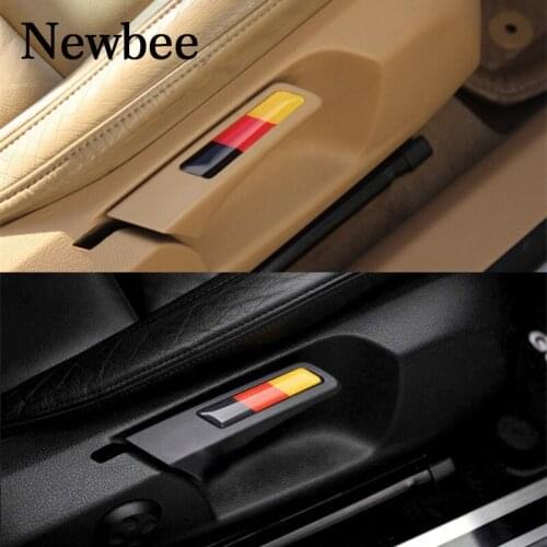 Newbee Car Sticker Motorcycle Decal Lift Wrench Handle Seat Insert Trim For Volkswagen Golf 5 6 MK5 MK6 GTI Germany Flag Emblem