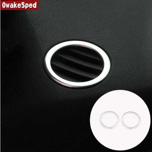 For Mercedes Benz W166 X166 X204 ML GL GLE GLS GLK Car Styling Dashboard Air Conditioner Vent Circles Decoration Stickers Trim