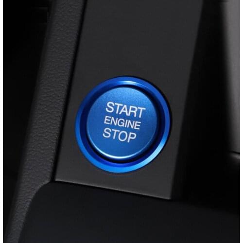 1PCS Start Stop Engine Push Button Switch Cover Fit For Audi A4 A6 Q5 Q7 A5 A7 A8 One Button Start Decorative Ring Accessories