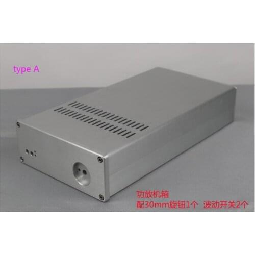 New 1707 Full Aluminum Chassis Amplifier Case Preamp Enclosure DAC DIY Box