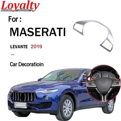 Loyalty for Maserati Levante 2019 Interior Steering Wheel Trim Cover Trim ABS Chrome Car Accessories Auto Accessories