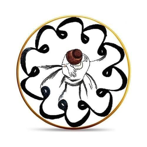 Majida Service Plate 6 Pieces 25 Cm Whirling Dervish