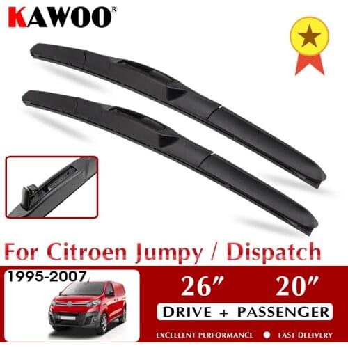 Wiper Front Car Wiper Blades For Citroen Jumpy / Dispatch 1995-2007 Windshield Windscreen Front Window Accessories26"+20"LHD RHD