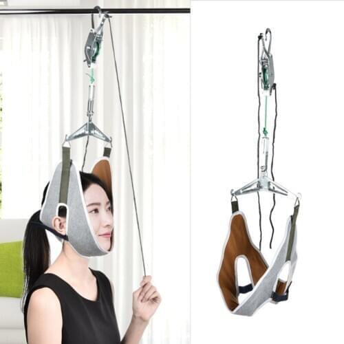 Cervical Traction Device for Neck Massager for Spine Alignment Kit Neck Back Stretcher Chiropractic Home Physical Therapy