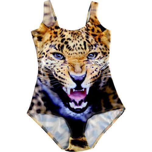 Animal Leopard Tiger Printing One Piece Swimsuits 2XL 3XL 4xl Sexy Women Plus Size Bodycon Suits 6 Patterns