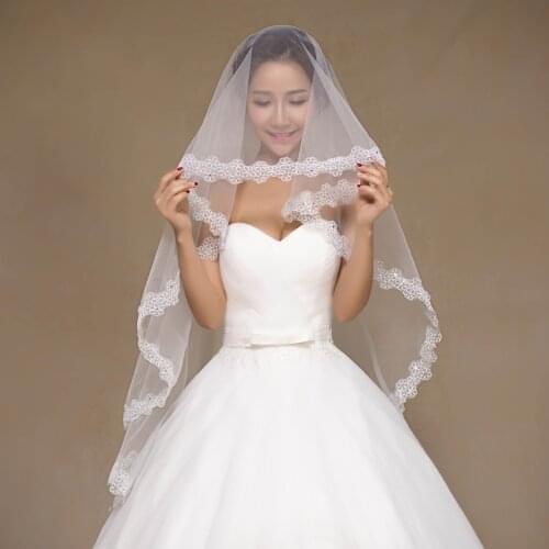 Kagenmo Bridal veil Wedding veil lace dress accessories A