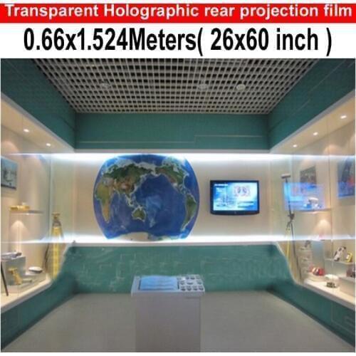 On Sale 26 x 60" x 4 Pieces Rear Projector Screen Film For Trade Show, Education, Glasses Dispaly Free Shipping