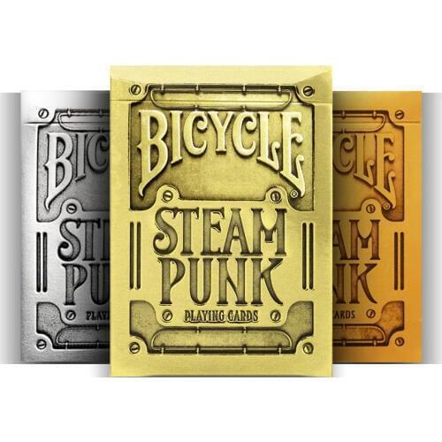 Bicycle Steampunk Playing Cards Gold/Silver/Bronze Deck Poker Magic Cards Magic Props Magic Tricks for Professional Magician