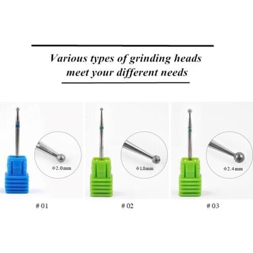 Tungsten Ceramics Nail Drill Bits Set Cutters Manicure Ceramic Stone Electric Milling Cutter for Pedicure Manicure Machine