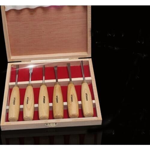 High quality wood Carving Chisel carpenter tools, hand wood carving knives, 6 pcs/lot