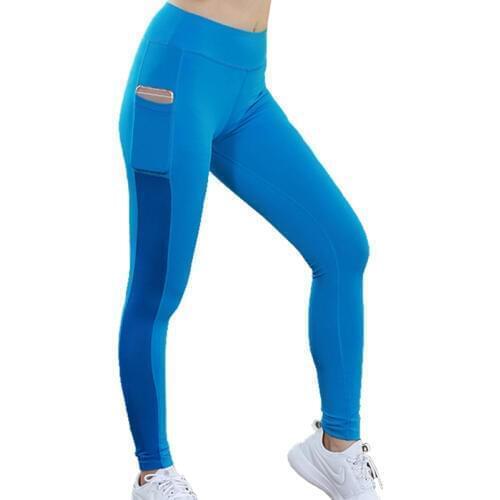 Womens Bodyboulding tights fitness pocket yoga Compression Pants Running trousers slim pants elastic ladys pants sport leggings