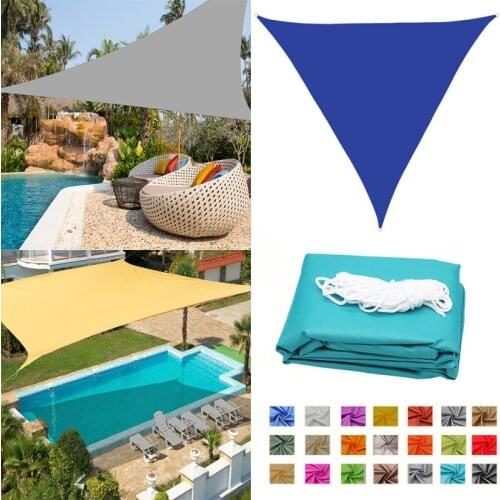 1PC 2*2*2m Triangle Swimming Pool Shade Sail Anti-ultraviolet Shading Net For Garden Decoration
