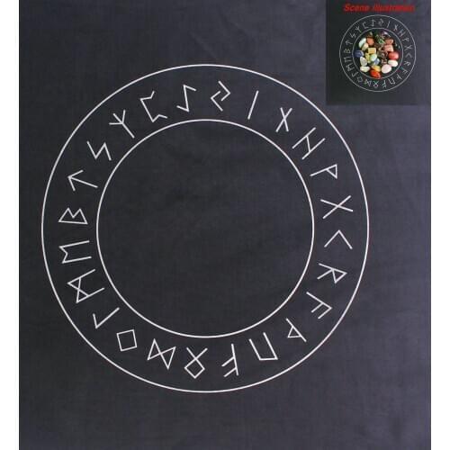 1PC 7 Chakra Tarot Cotton Cloth Lotus Rune Symbol Geometry Crystal Grid Altar Cloth Divination Healing Spiritual Reiki Meta