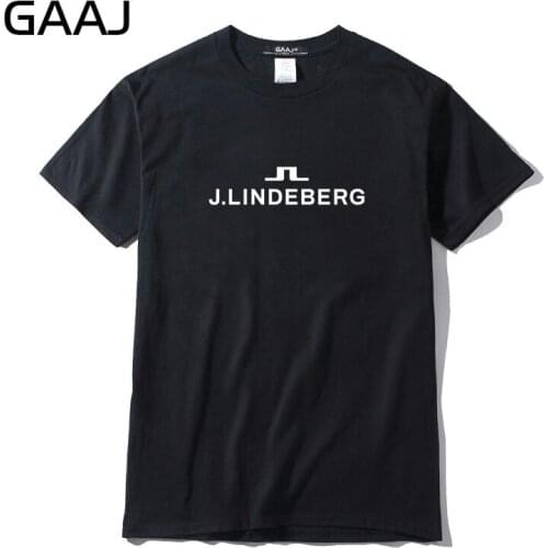100 Cotton J Lindeberg Dropshippig T Shirt Men Harajuku Homme T-shirts For Man Clothing Clothes Tshirt Summer Male Mens 9C05O