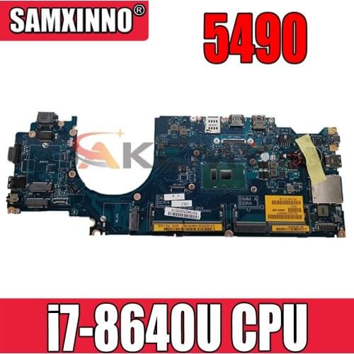 100% working for dell latitude 5490 motherboard i7-8640u SR3L8 046T0W CN-046T0W DDM70 LA-F401P mainboard tested ok