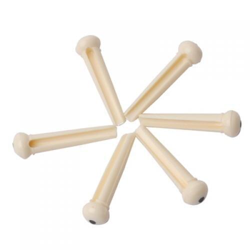 6 pcs ABS Plastic Bridge Pins for Acoustic Guitar Replacement