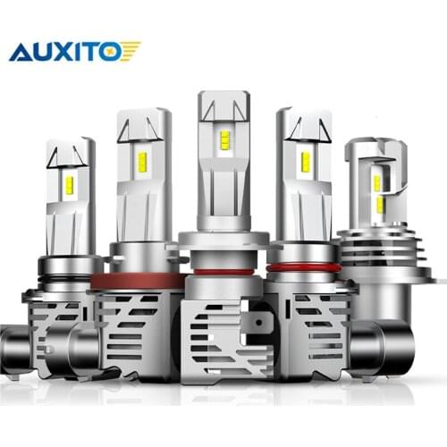 AUXITO Newest 1:1 Size H11 H4 H7 Mini LED Car Headlight Bulbs Wireless 9005 9006 HB3 HB4 H8 6500K White Auto Fog Lights DC12V