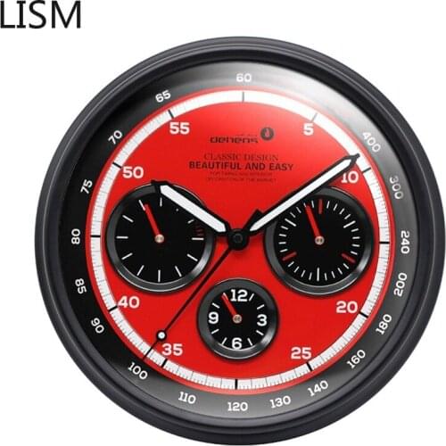 Car Creative Wall Clock Metal Cool Clocks Wall Home Decor Dashboard Wall Watch Silent Bedroom Kitchen Kids Room Office Decor