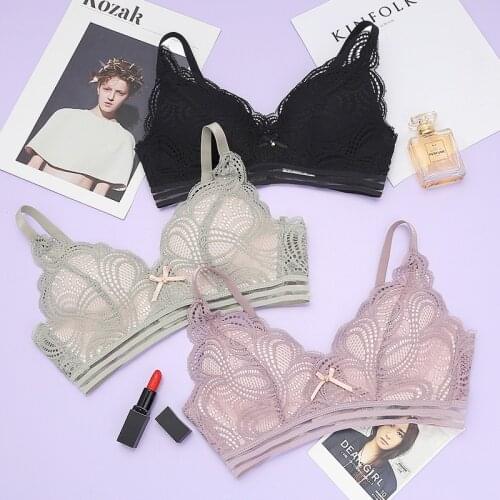 Wireless Bra Push Up Bra Activa Womens Underwear Sexy Brasier Transparent Bralette Top Lace Brassiere Female Girls Lingeries