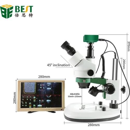BEST-X6 Video Stereo Trinocular 3D Digital Electronic Microscope with Camera