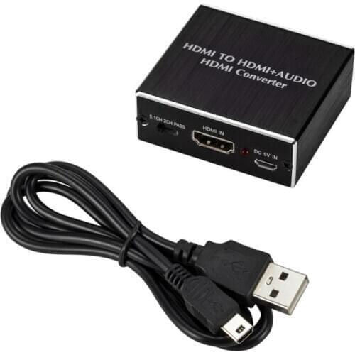 BL 4K HDMI to HDMI Optical SPDIF 3.5mm Audio Extractor Converter Splitter Adapter Simple Installation Without Signal Loss