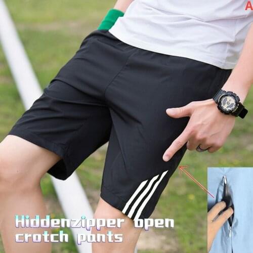 Mens Pants Summer Thin Shorts Mens Cropped Pants Casual Pants Korean Slim Stretch Mens Straight Youth Pants Men sports