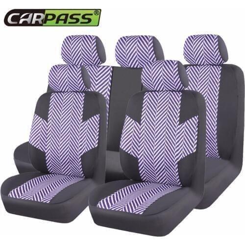Car-pass Car Seat Covers Sandwich Mesh Material Interior Accessories Five Seats Universal Car Accessories for Girls for Lada BMW