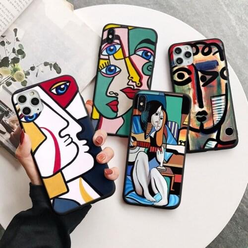 Picasso Abstract Art Funda For Samsung Galaxy A31 A32 A12 A21S A70 A71 A72 A10 A40 A50 A51 A52 S9 S10 S20 S21 FE Ultra Plus Case