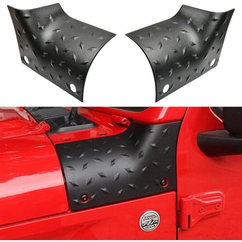 Black Cowl Body Armor Outer Cowling Corner Guard Cover for Jeep Wrangler JL 2018 2019 Car Accessories