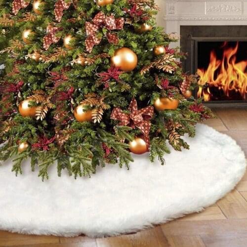 Diameter Christmas Decoration Carpet Durable Home Decor Accessory Ornament Non-woven Fabric Xmas Tree Skirt 5Z