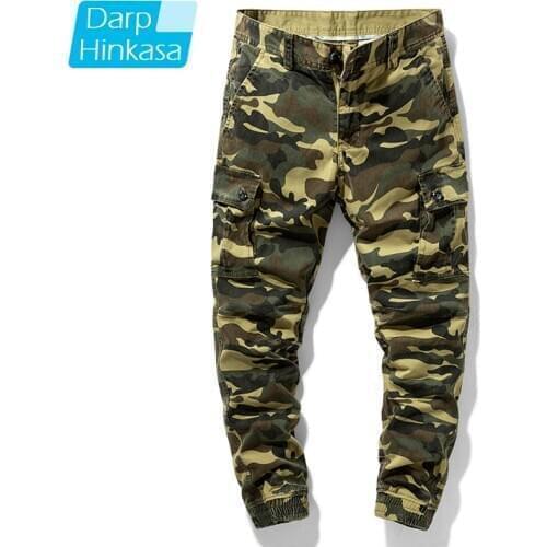 Men Camouflage Jogger Cargo Pants Cotton Brand Casual Loose Tactical Military Pants Men Fashion Streetwear Men Trousers Big Size