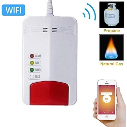 Smart WiFi Gas Sensor Gas Leak Detector Alarm Tuya Smart Life App Smart Home Security Automaiton Moudels