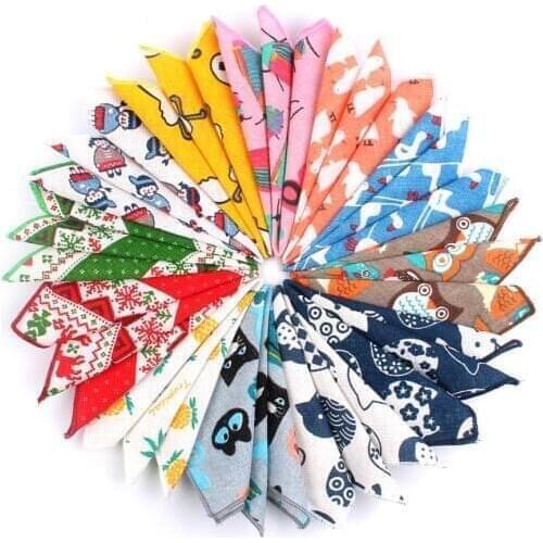 Animal Print Pocket Square For Men Women Cartoon Chest Towel Hanky Gentlemen Hankies Mens Suits Handkerchief Pocket Towel