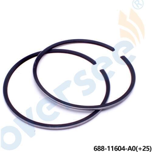 688-11604 Piston Ring Set +025 for Yamaha Outboard Parts 2T 75HP 85HP 90HP Parsun T85 688-11604-00 688-11604-A0