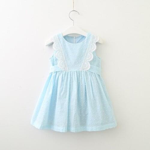 Korean Girl Dress 2021 Summer Brand New Lacework Dresses Kids Princess Dress Party Dress For 3-7 Years