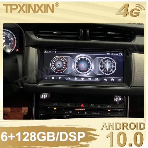 128G For Jaguar XF XFL 2016 2017 2018 Android 10.0 Car Stereo Tape Recorder Multimedia player GPS Navi Harman Bosch Host carplay