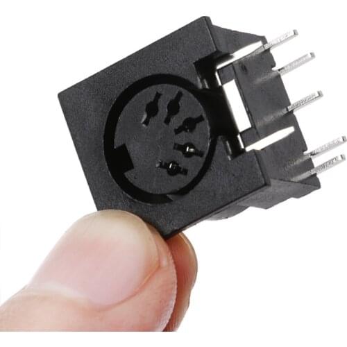 10 Pcs/Set PCB Panel Mount Female Connector DIN5 DIN 5-Pin Jack DS-5-01 MIDI *dls