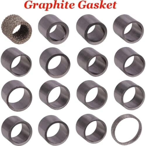 Motorcycle Pipe Graphite Gasket Seal Ring Muffler Exhaust Connector motos Dirt Pit Bike Motocross Sports Accessories