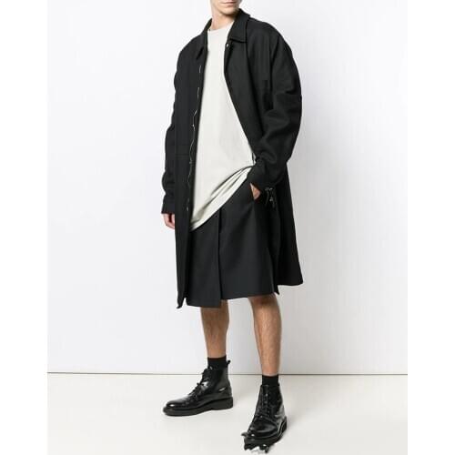 Mens shorts Yamamoto style patchwork Samurai pants irregular asymmetry